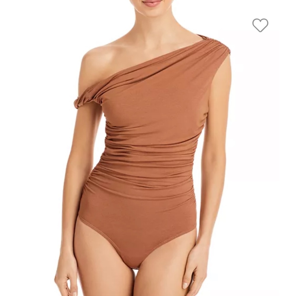 NWT rust colored bodysuit asymmetrical